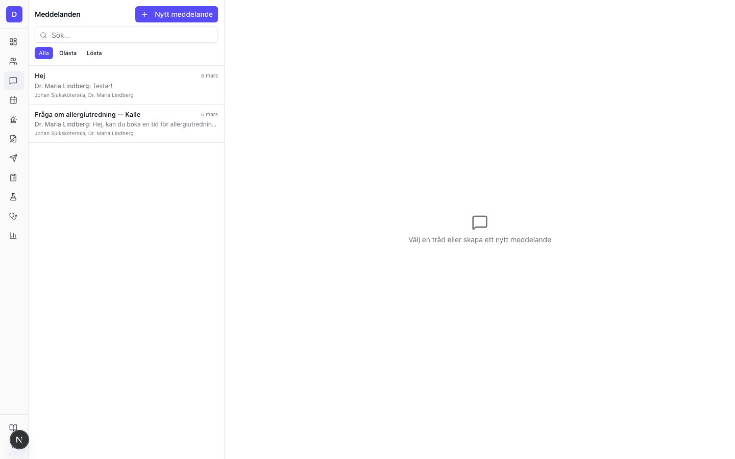 Video, chatt och triage på distans